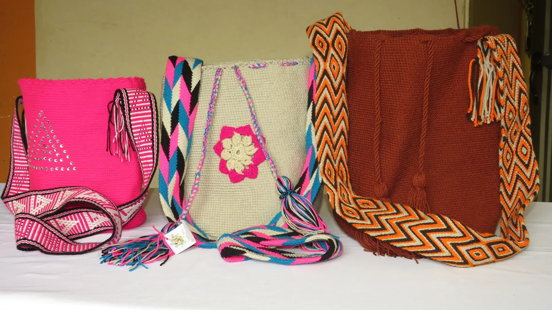 Chumbes, ruanas y tejidos terminados del taller